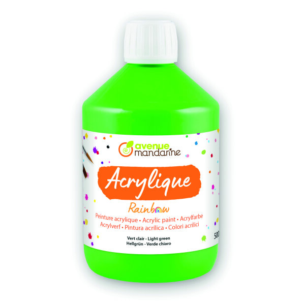Rainbow Acrylfarbe  hellgr&uuml;n 500 ml