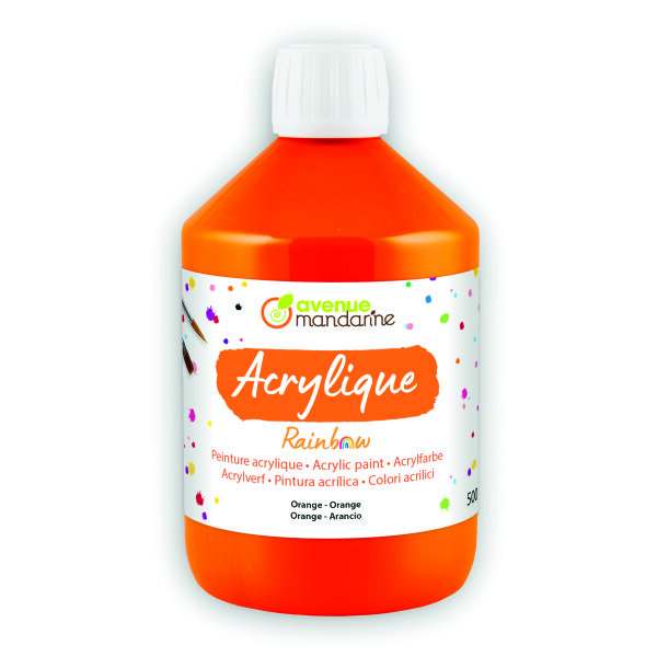 Rainbow Acrylfarbe  orange 500 ml