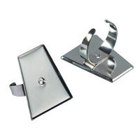 Ring, Trapez, silberfarbig