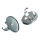 Ring, oval, silberfarbig