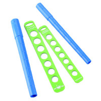 Ringma&szlig; / -stock  blau / gr&uuml;n, 4 - teilig