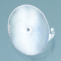 Ringschiene mit Platine  silberfarbig, 1 Stk.