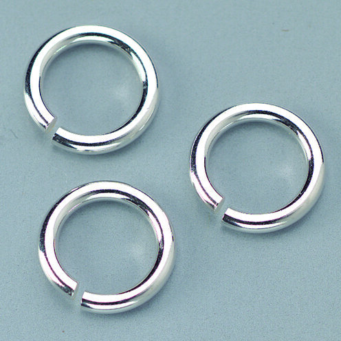 Schmuckteil, Biege&ouml;se rund 925, 925er Silber, 4 Stk.