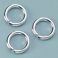 Schmuckteil, Biege&ouml;se rund 925, 925er Silber, 4 Stk.