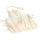 Sch&uuml;rze Baumwolle, mit Tasche, natur, 105 g/m&sup2;