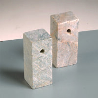 Speckstein Rohling Brazil, Amulettst&auml;bchen mit Loch...