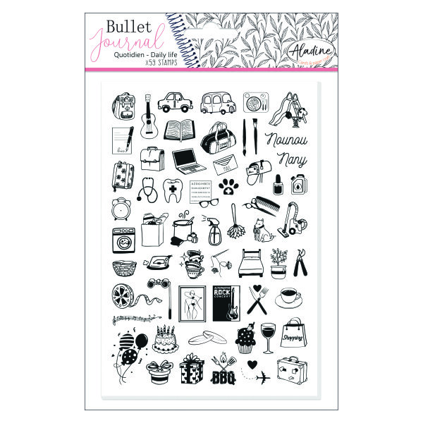 Stampo Bullet Journal, Alltag, transparent, 59 - teilig