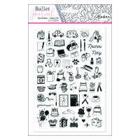 Stampo Bullet Journal, Alltag, transparent, 59 - teilig