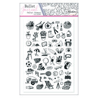 Stampo Bullet Journal, Draussen, transparent, 54 - teilig