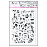 Stampo Bullet Journal, Sommer, transparent, 52 - teilig