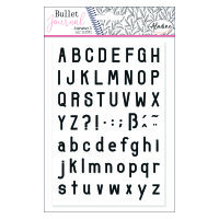 Stampo Bullet Journal, Alphabet 3, transparent, 62 - teilig