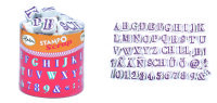 STAMPO Scrap, Stempel / - kissen Alphabet 1  54 + 1 Stk.