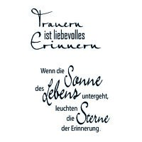 Stempel Clear, Trauer Trauern ist liebevolles,...