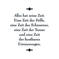 Stempel Clear, Trauer Alles hat seine Zeit, transparent,...