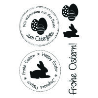 Stempel Clear, Ostern 1, transparent, 5 - teilig