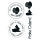 Stempel Clear, Ostern 1, transparent, 5 - teilig