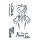 Stempel Clear, Silvester, transparent, 4 - teilig