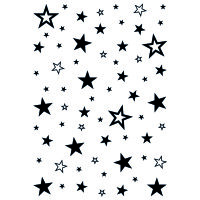 Stempel Clear, Sterne Hintergrund, transparent, 1 - teilig