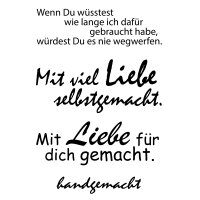 Stempel Clear, Wenn Du w&uuml;sstest, transparent, 4 -...
