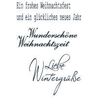 Stempel Clear, Liebe Wintergr&uuml;&szlig;e, transparent,...