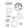 Stempel Clear, Zauberdrops, transparent, 10 - teilig