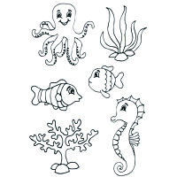 Stempel Clear, Maritim 2, transparent, 6 - teilig