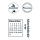 Stempel Clear, Advent, transparent, 4 - teilig