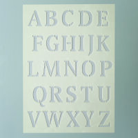 Stencil, Buchstaben gro&szlig;  26-teilig