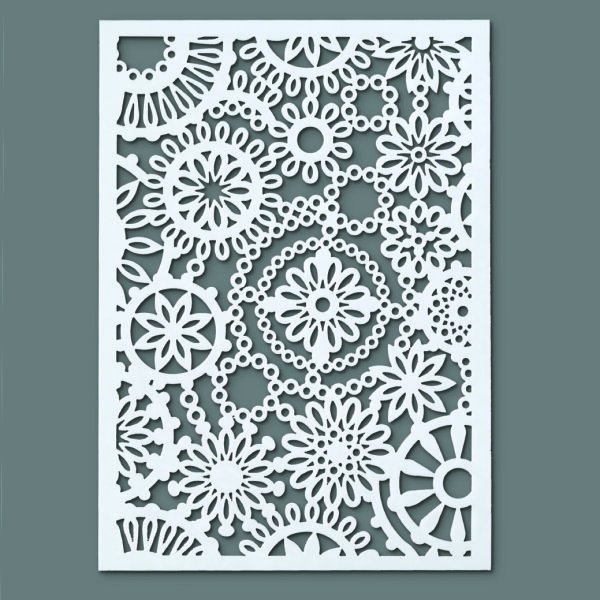 Stencil, Bl&uuml;ten  1-teilig