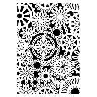 Stencil, Bl&uuml;ten  1-teilig