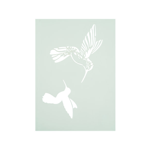 Stencil, Kolibris  2-teilig