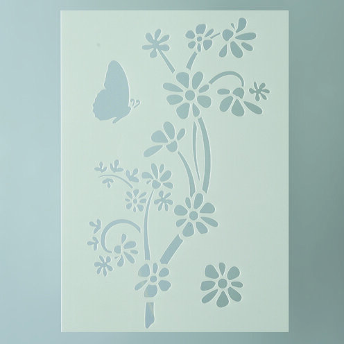 Stencil, Bl&uuml;ten  3-teilig