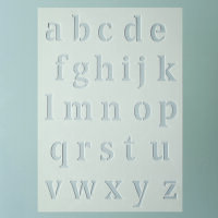 Stencil, Buchstaben klein  26-teilig