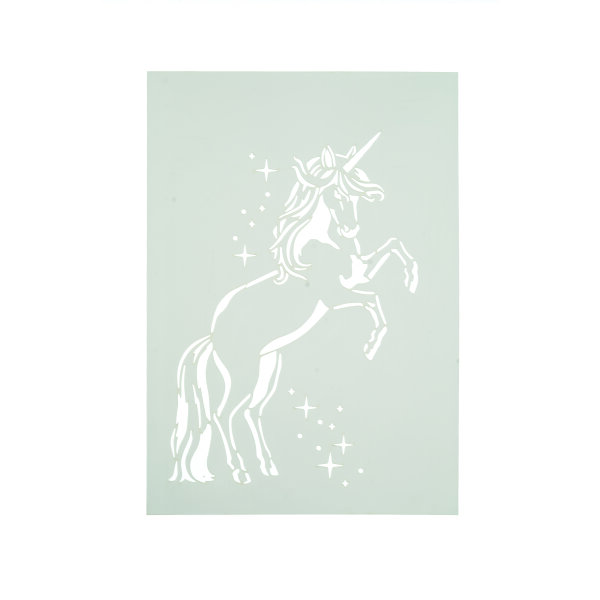 Stencil, Einhorn  1-teilig