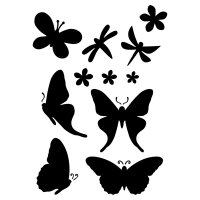 Stencil, Schmetterlinge  11-teilig
