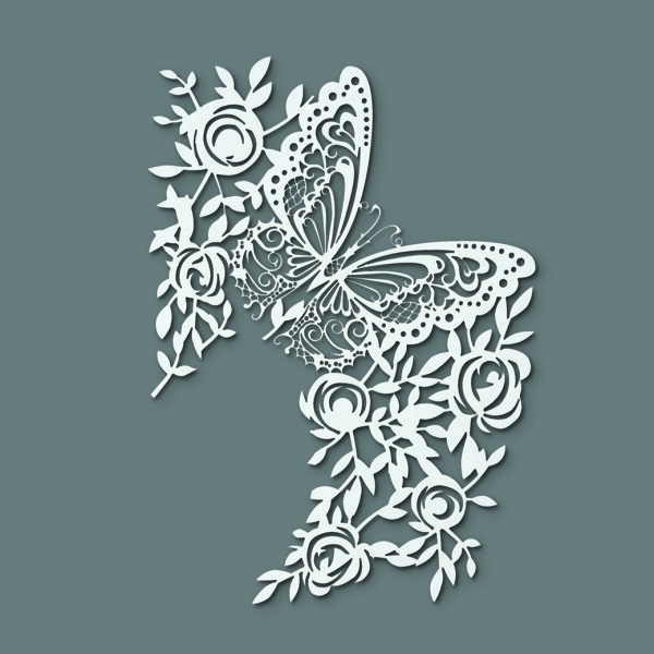 Stencil, Schmetterling  1-teilig