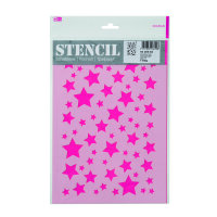 Stencil, Sterne Fl&auml;che  1-teilig