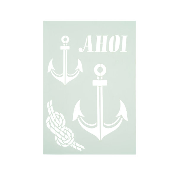 Stencil, Ahoi  4-teilig