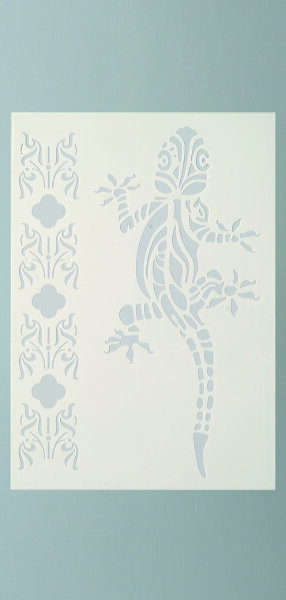Stencil, Salamander  2-teilig