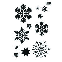 Stencil, Schneekristalle  11-teilig