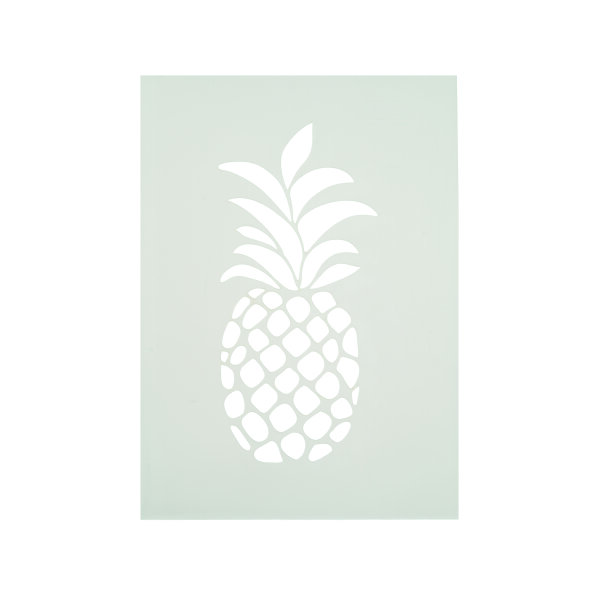 Stencil, Ananas  1-teilig
