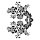 Stencil, Heckenrose  1-teilig