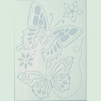 Stencil, Schmetterlinge  4-teilig