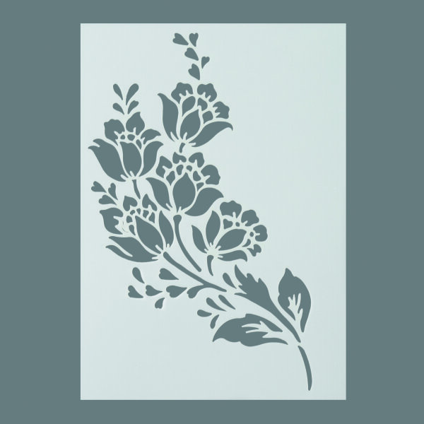 Stencil, Bl&uuml;ten  1-teilig