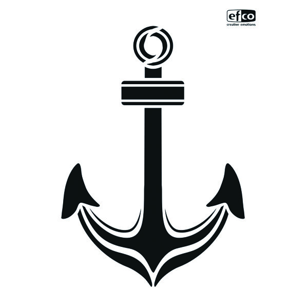 Stencil, Gro&szlig;er Anker  1-teilig