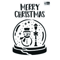 Stencil, MERRY CHRISTMAS  2-teilig