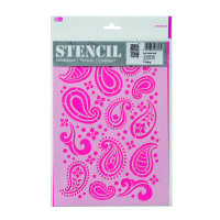 Stencil, Paisley Fl&auml;che  1-teilig