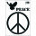 Stencil, Peace  1-teilig