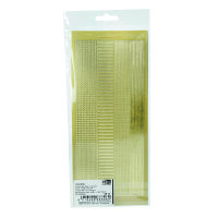 Stickerbogen, feine Linien, gold