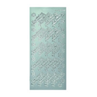 Stickerbogen, Herzlichen Gl&uuml;ckwunsch, silber